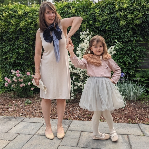 Lux Back2Front Tank Dress, Cream Reversible Canadian Summer Wedding mid-length - Picture 13 of 13